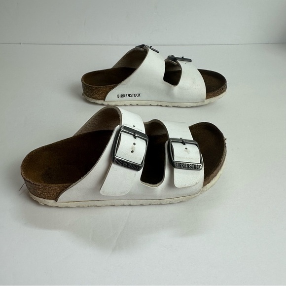Birkenstock Arizona Sandals Children's size 11 Shoes Adjustable Buckle White - Picture 2 of 10